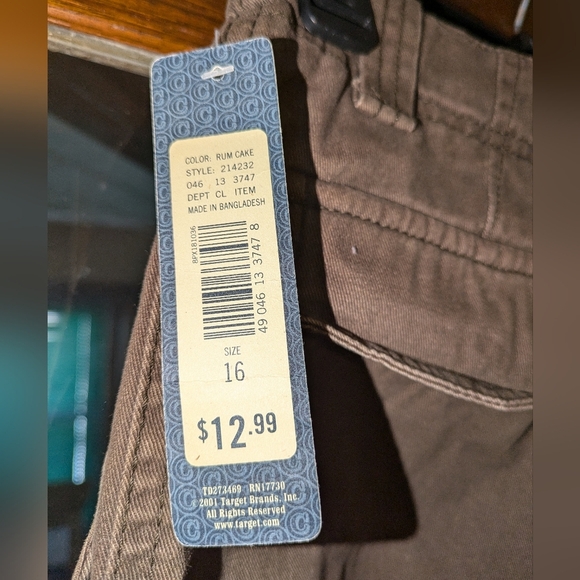 Cherokee Boys Adjustable Waist Straight Leg Jeans – Rum Cake Brown - Picture 7 of 7